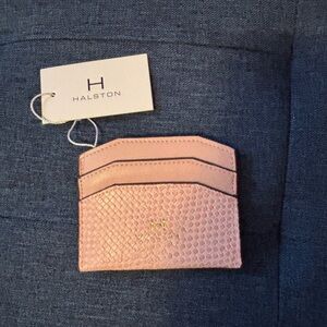 Halston New Pink Card Holder